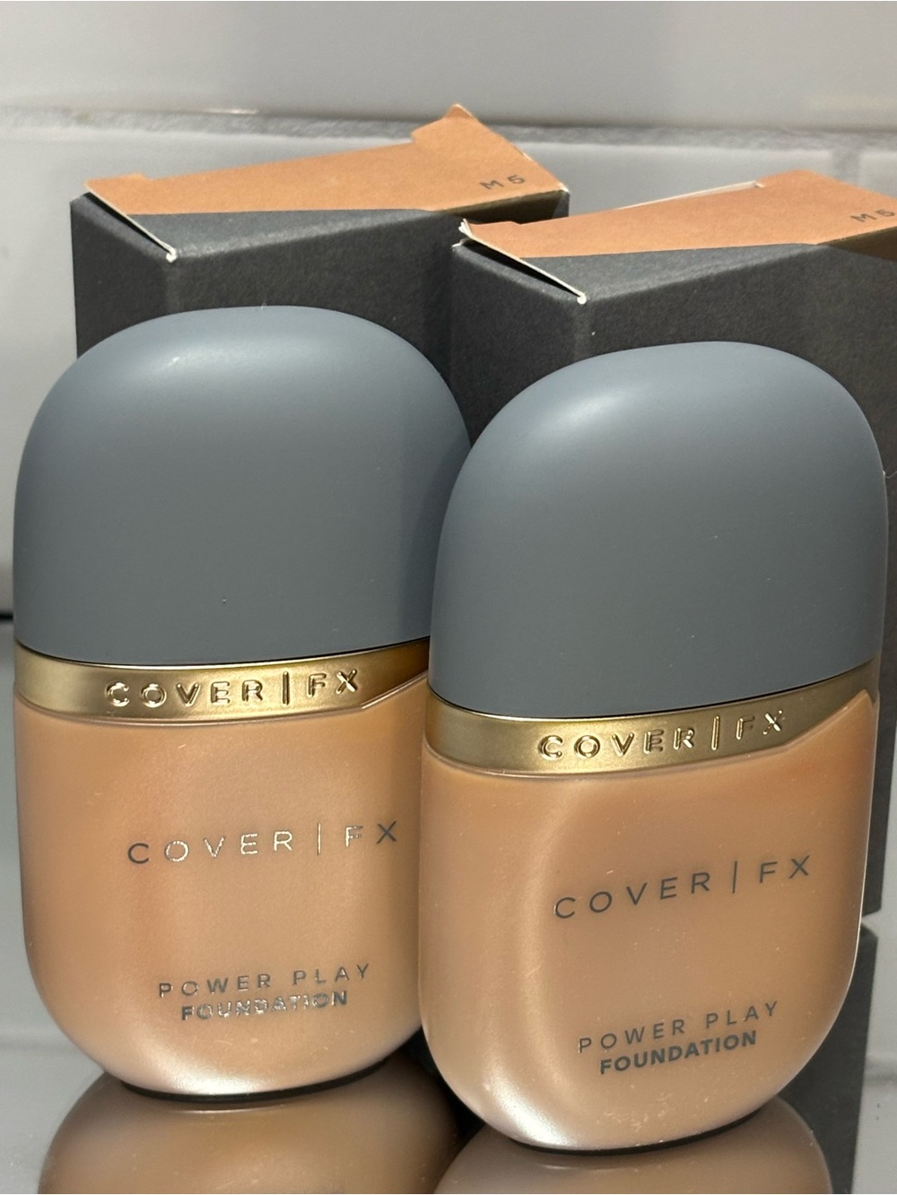 Cover FX Power Play Foundation M5 Medium-to-Tan Olive-Golden - Picture 1 of 5